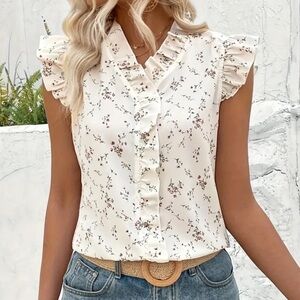 Floral BoHo Blouse | SIZE S